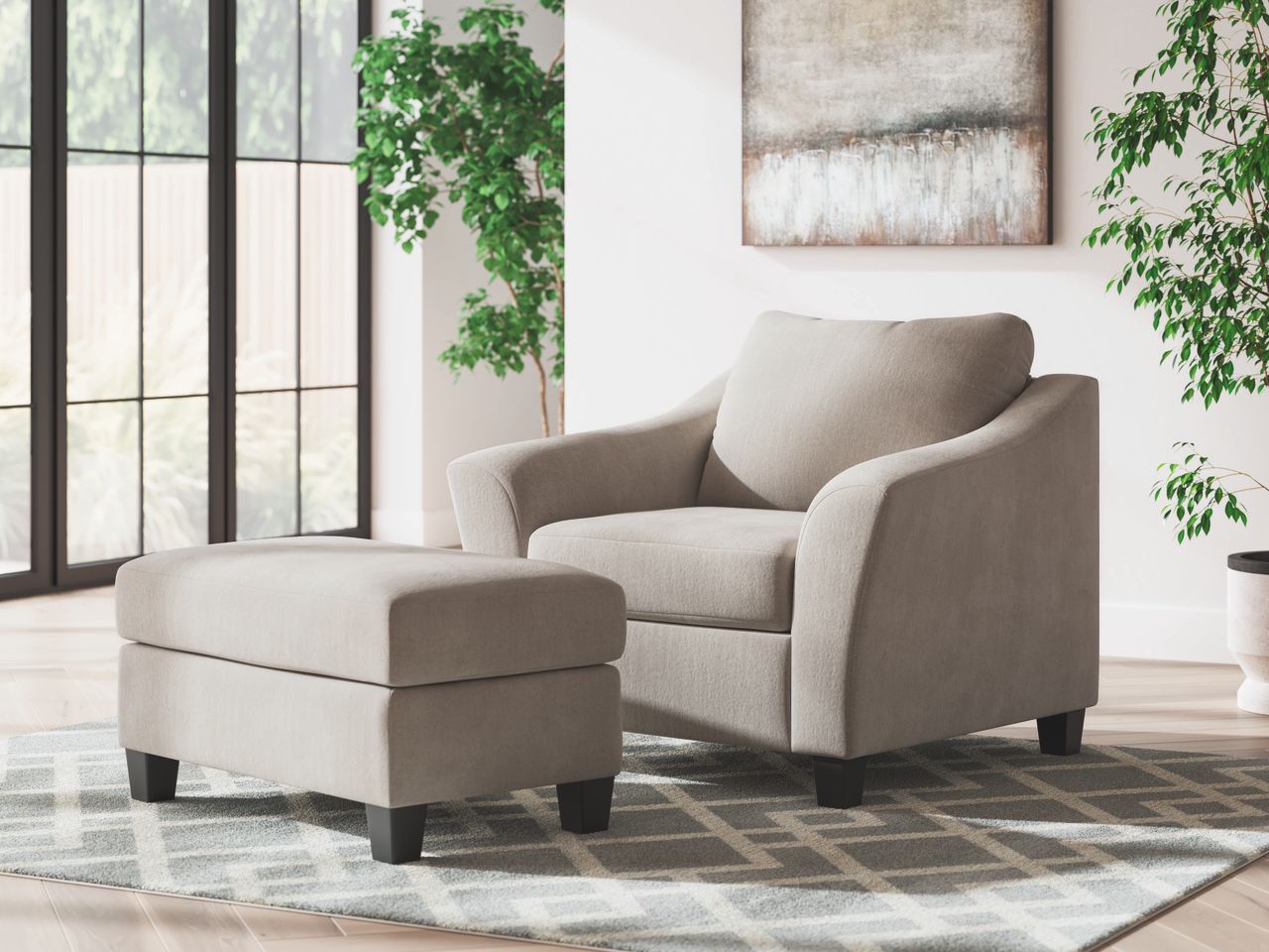 Willarae Oversized Chair In Taupe 5980323