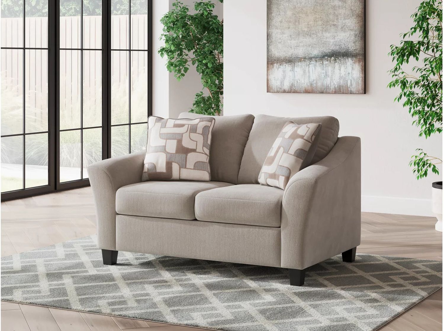 Willarae Loveseat In Taupe 5980335