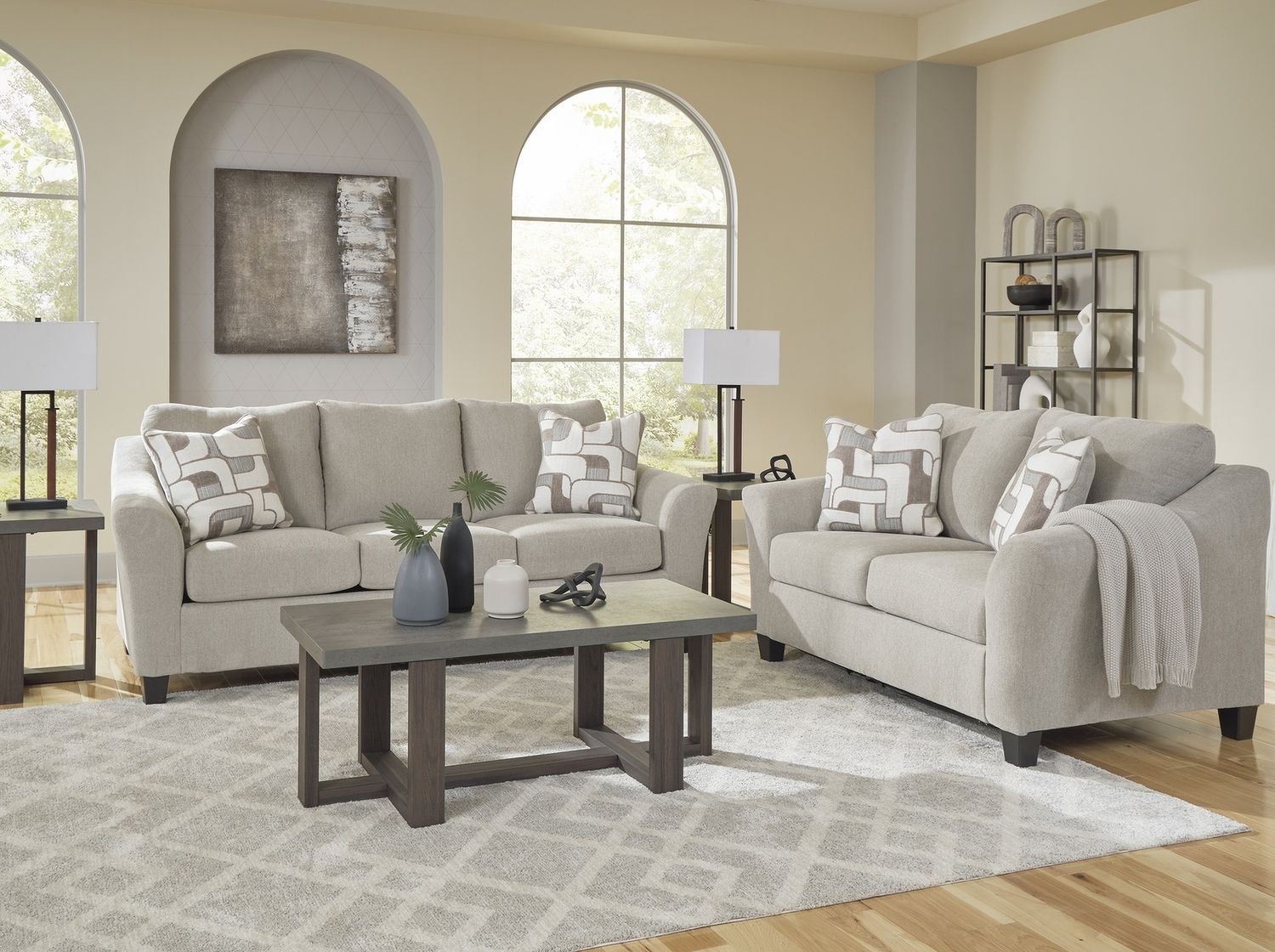 Willarae Loveseat In Taupe 5980335