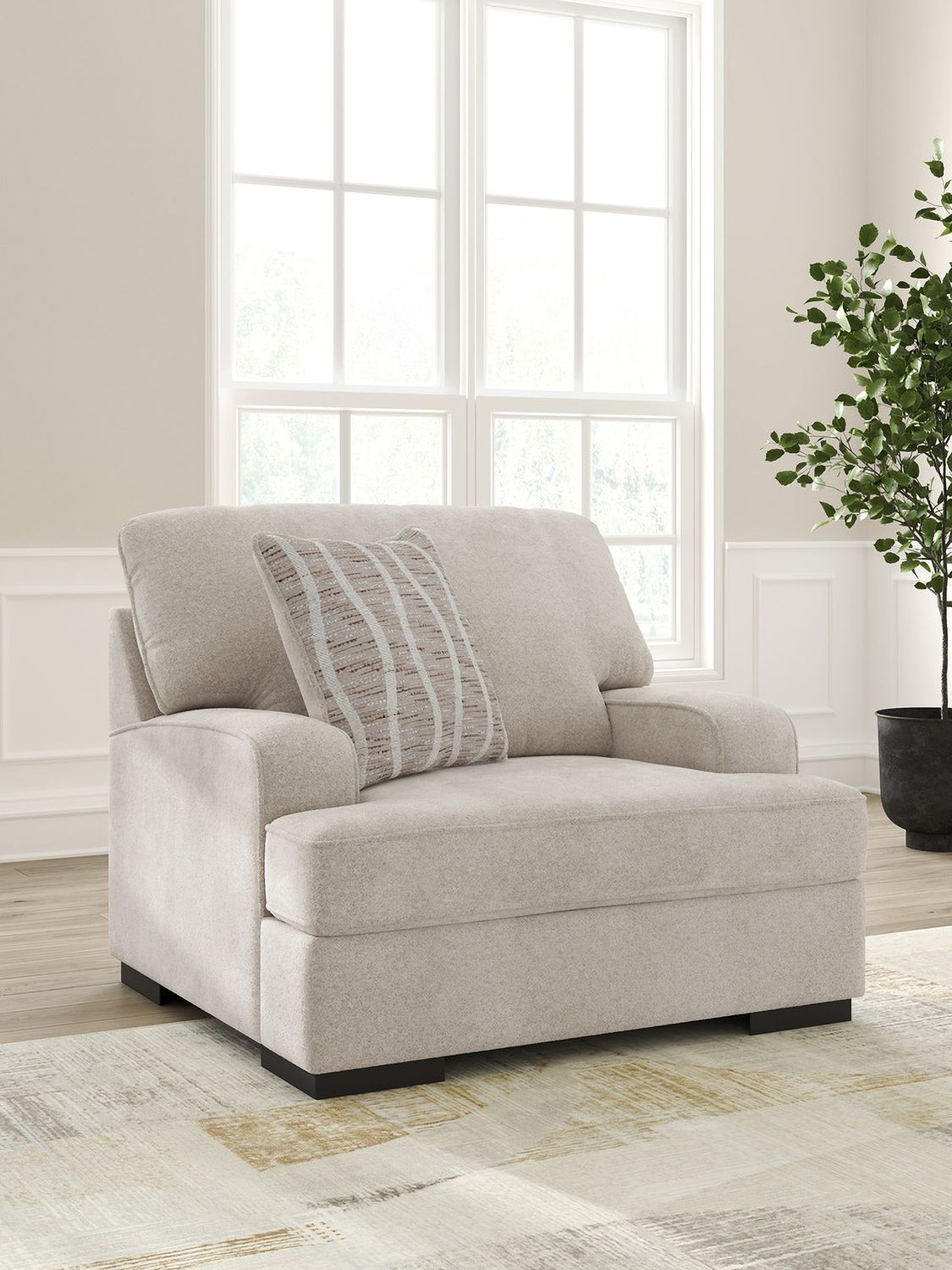 High Profile Oversized Chair In Taupe 5990223