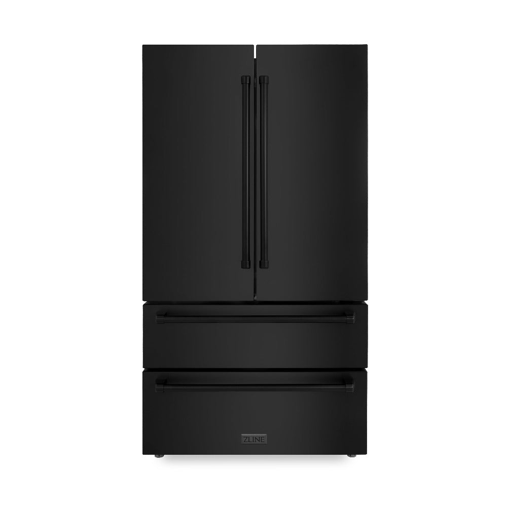 Kitchen Package with Black Stainless Steel Refrigerator, 36 in. Dual Fuel Range, 36 in. Range Hood, Microwave Drawer, and 24 in. Tall Tub Dishwasher 5KPRRABRH36MWDWV