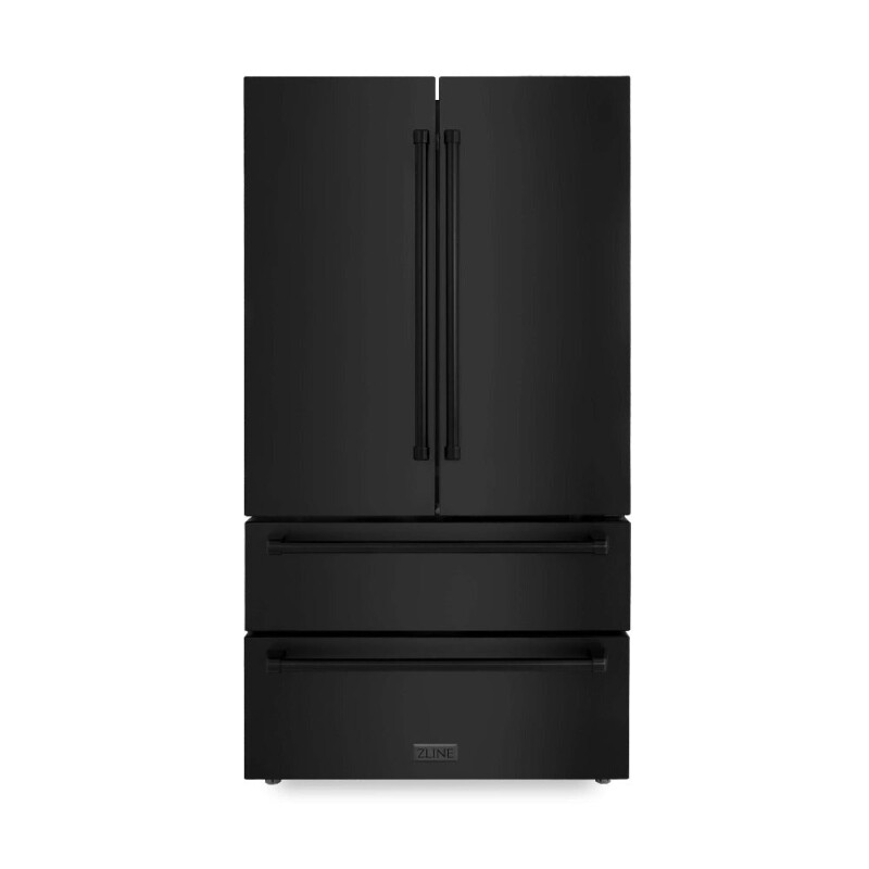 Kitchen Package with Black Stainless Steel Refrigerator, 48 in. Dual Fuel Range, 48 in. Range Hood, Microwave Drawer, and 24 in. Tall Tub Dishwasher 5KPRRABRH48MWDWV