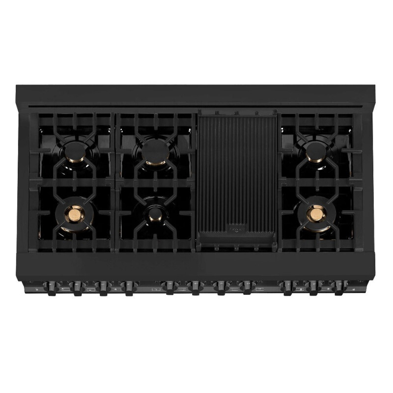 Kitchen Package with Black Stainless Steel Refrigerator, 48 in. Dual Fuel Range, 48 in. Range Hood, Microwave Drawer, and 24 in. Tall Tub Dishwasher 5KPRRABRH48MWDWV