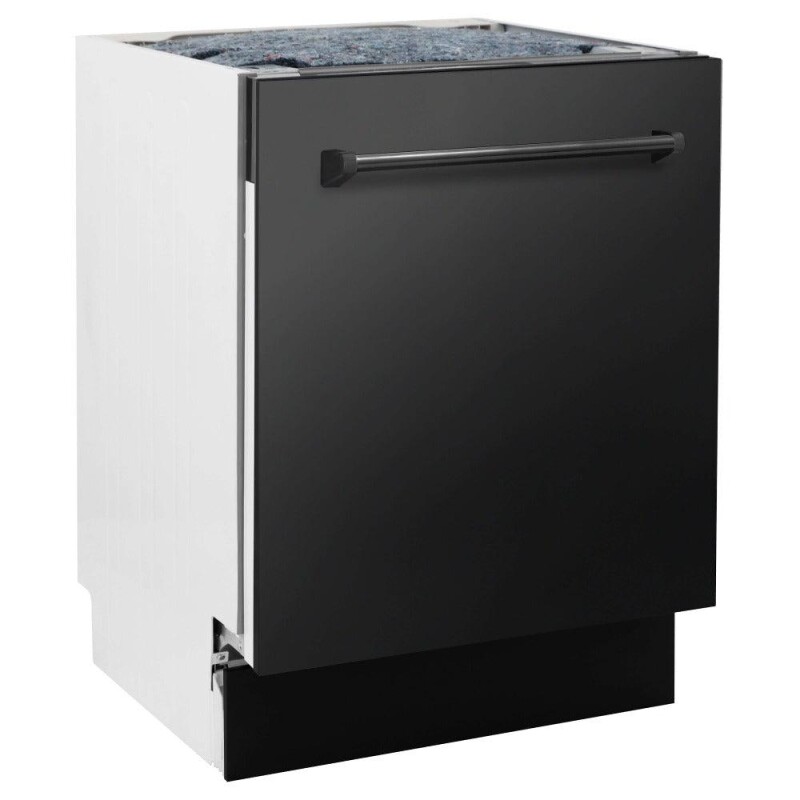 Kitchen Package with Black Stainless Steel Refrigerator, 48 in. Dual Fuel Range, 48 in. Range Hood, Microwave Drawer, and 24 in. Tall Tub Dishwasher 5KPRRABRH48MWDWV