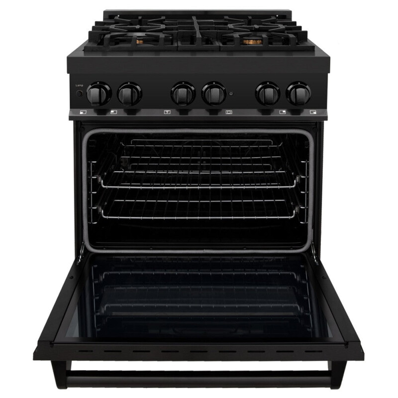 Kitchen Package with Black Stainless Steel Refrigerator, 30 in. Dual Fuel Range, 30 in. Range Hood, Microwave Drawer, and 24 in. Tall Tub Dishwasher 5KPRRABRHMWDWV