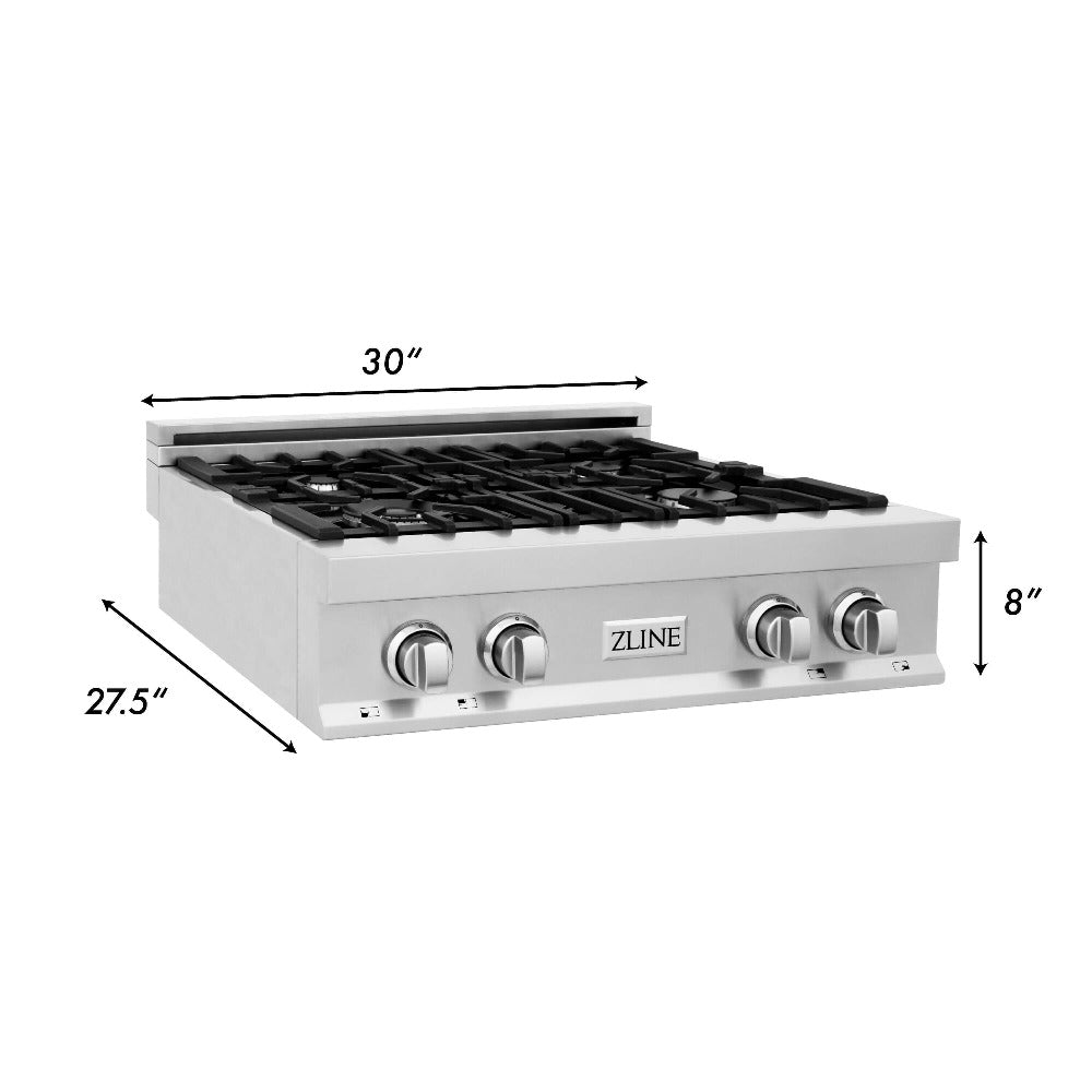 Kitchen Package with Refrigerator, 30 in. Stainless Steel Rangetop, 30 in. Range Hood, 30 in. Single Wall Oven and 24 in. Tall Tub Dishwasher 5KPRRTRH30AWSDWV