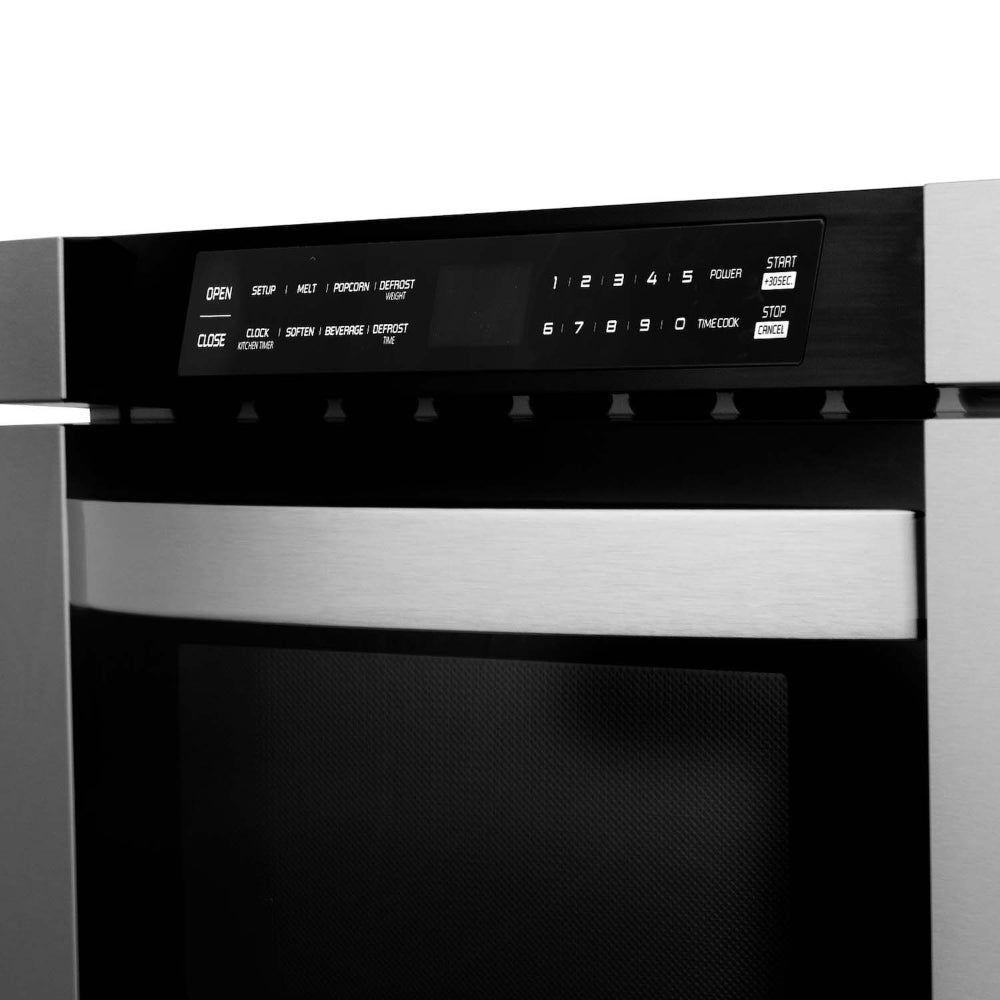 36 in. Kitchen Package with Stainless Steel Gas Range, Range Hood, Microwave Drawer, Tall Tub Dishwasher and Wine Cooler 5KPSGRRH36MWDWVRWV