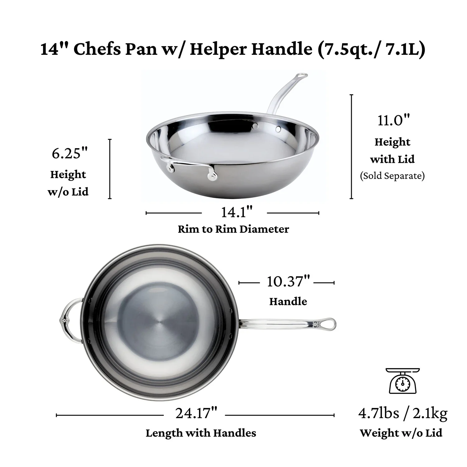 Titanium Chef's Pan, 14-Inch 60042