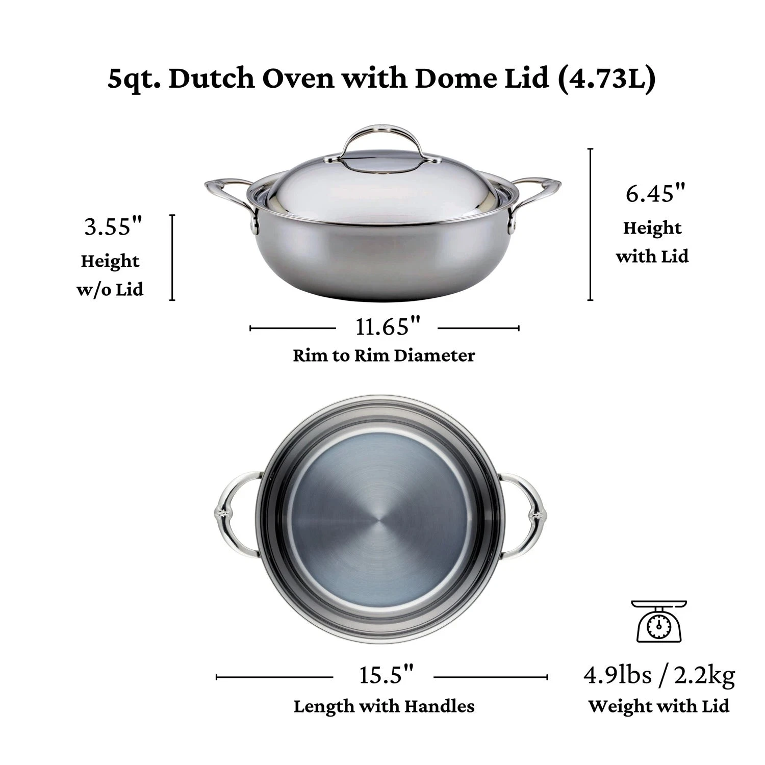 Titanium Dutch Oven, 5-Quart 60043