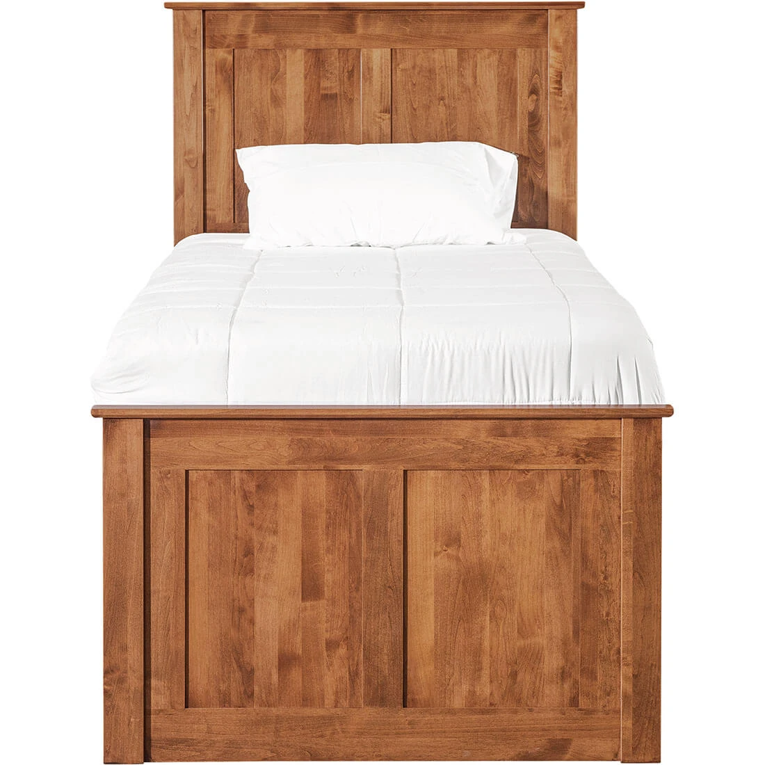 Shaker Chest Bed Shaker Twin Chest Bed - Tall 6 Drawer / 3 Drawer Pedestal & Raised Panel HB / FB - 60172 60172