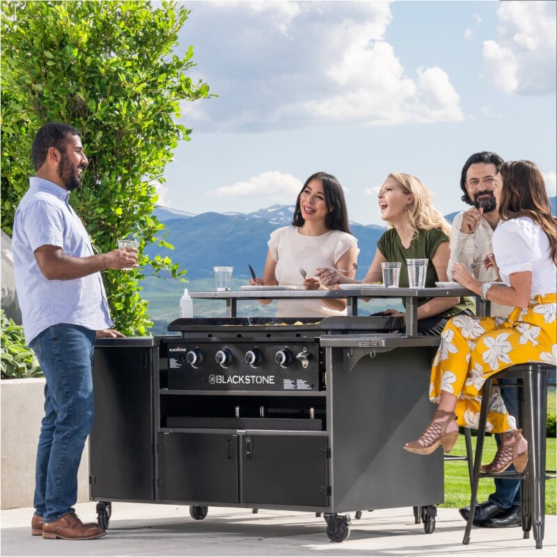 5 Person Chef's Table with 36" Drop-in Griddle 6023