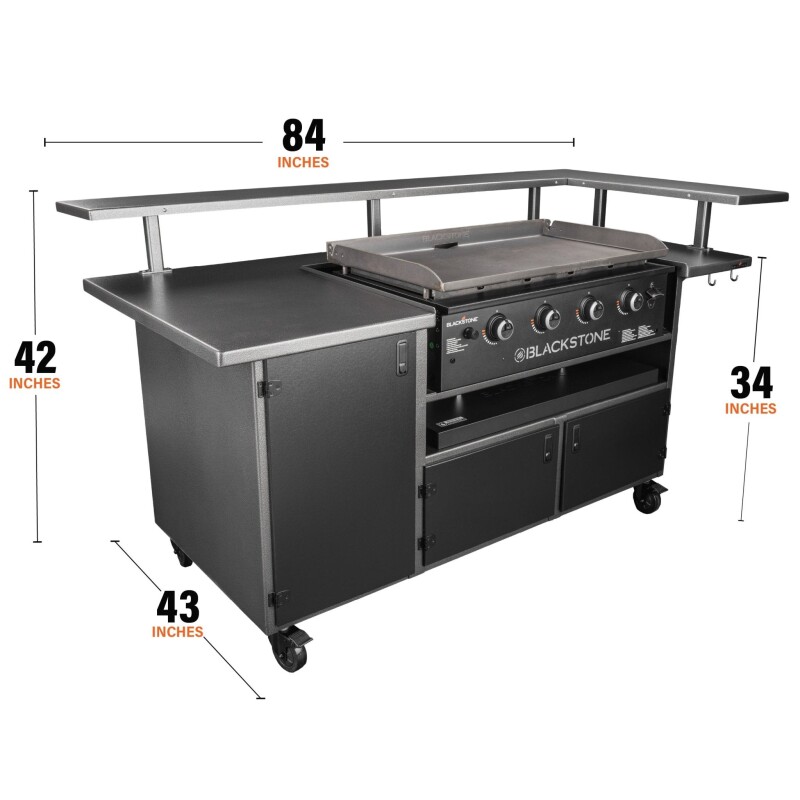 5 Person Chef's Table with 36" Drop-in Griddle 6023