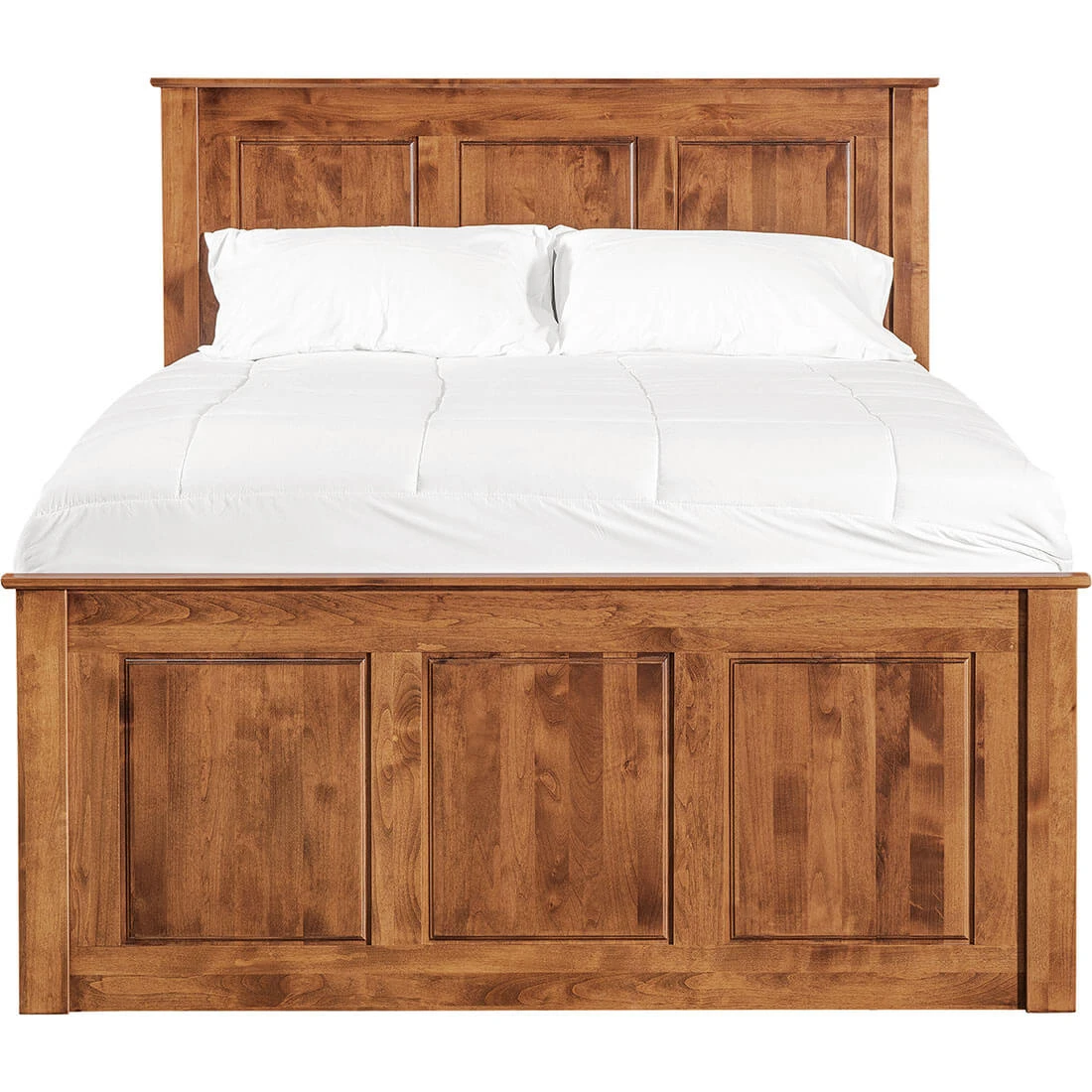 Shaker Chest Bed Shaker Queen Chest Bed - Tall 6 Drawer / 3 Drawer Pedestal & Raised Panel HB / FB - 60312 60312