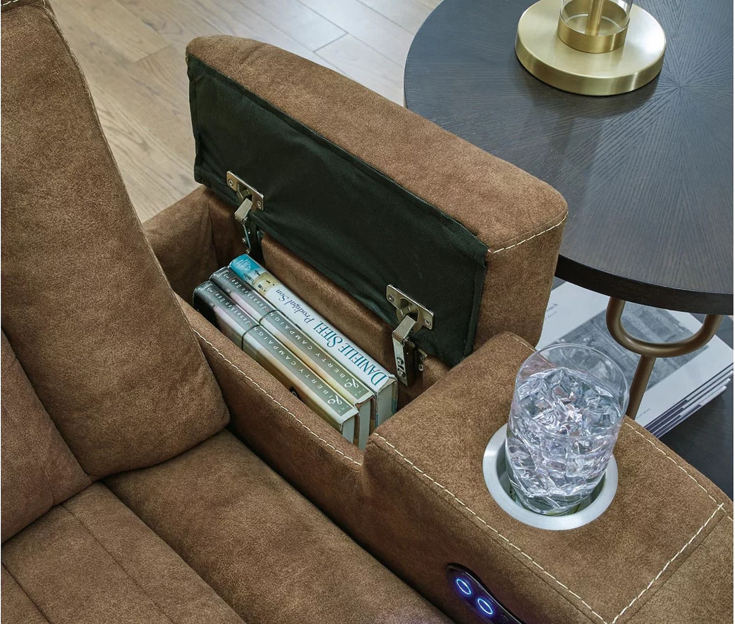 Wolfridge Brindle Power Recliner With Adjustable Headrest 6070313
