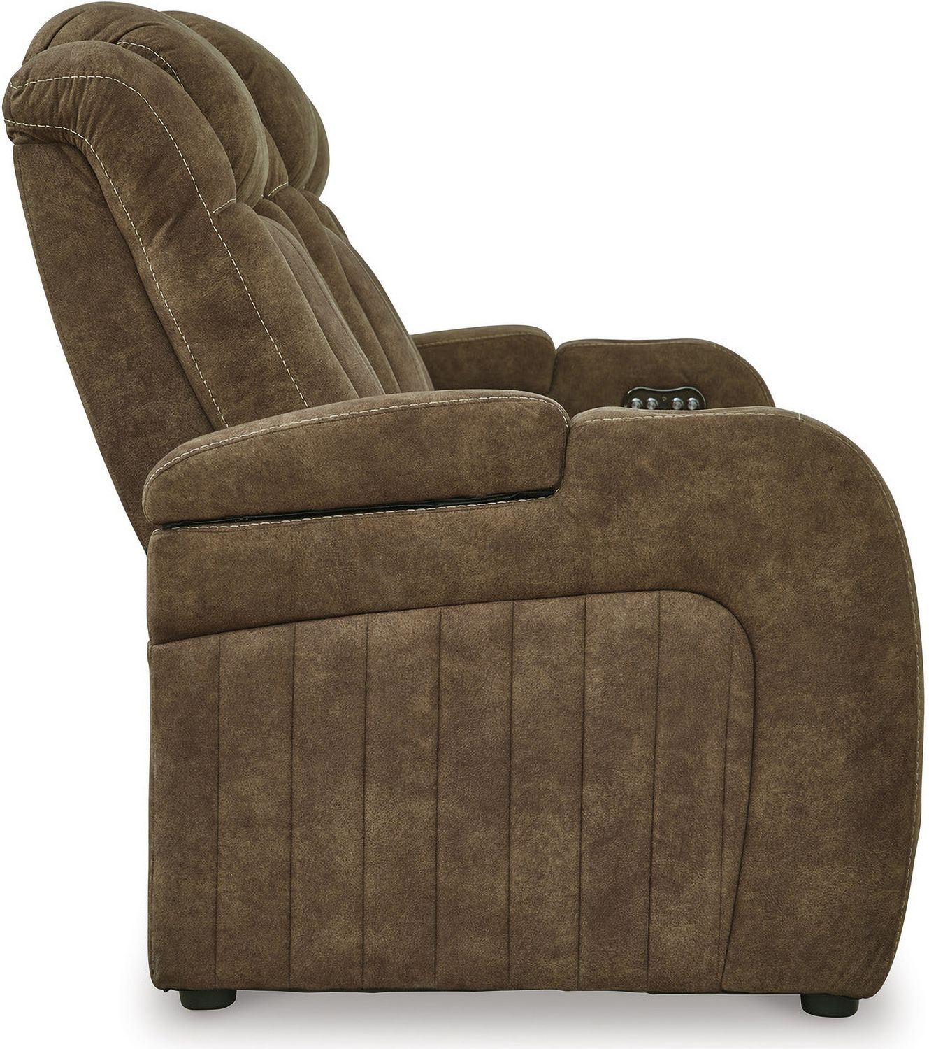 Wolfridge Brindle Power Recliner Sofa with Adjustable Headrest 6070315