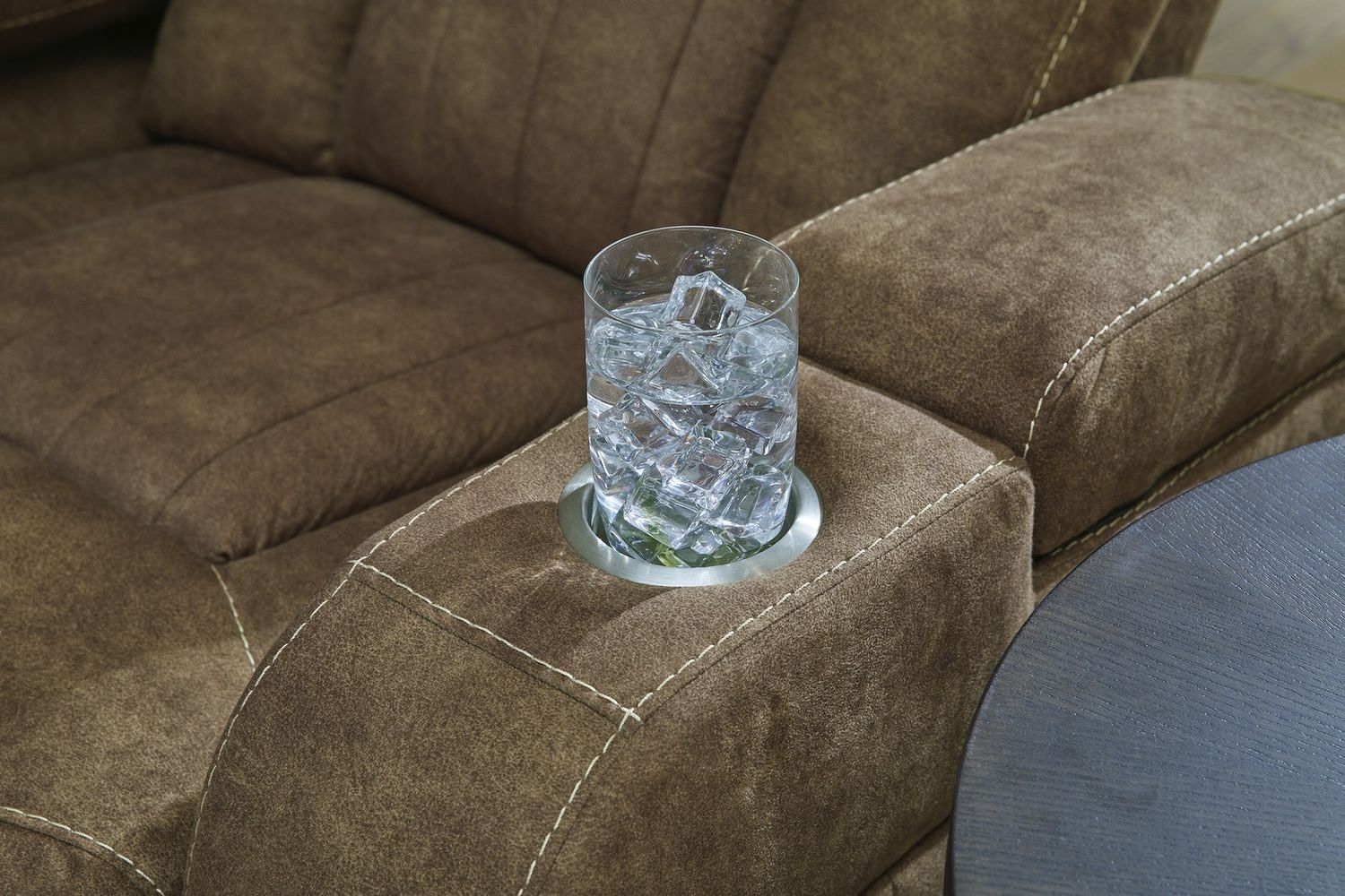 Wolfridge Brindle Power Recliner Sofa with Adjustable Headrest 6070315