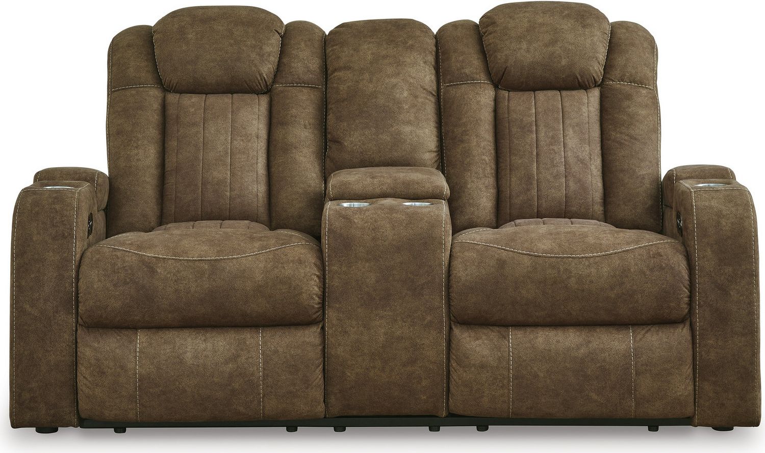 Wolfridge Brindle Power Recliner Loveseat With Adjustable Headrest 6070318