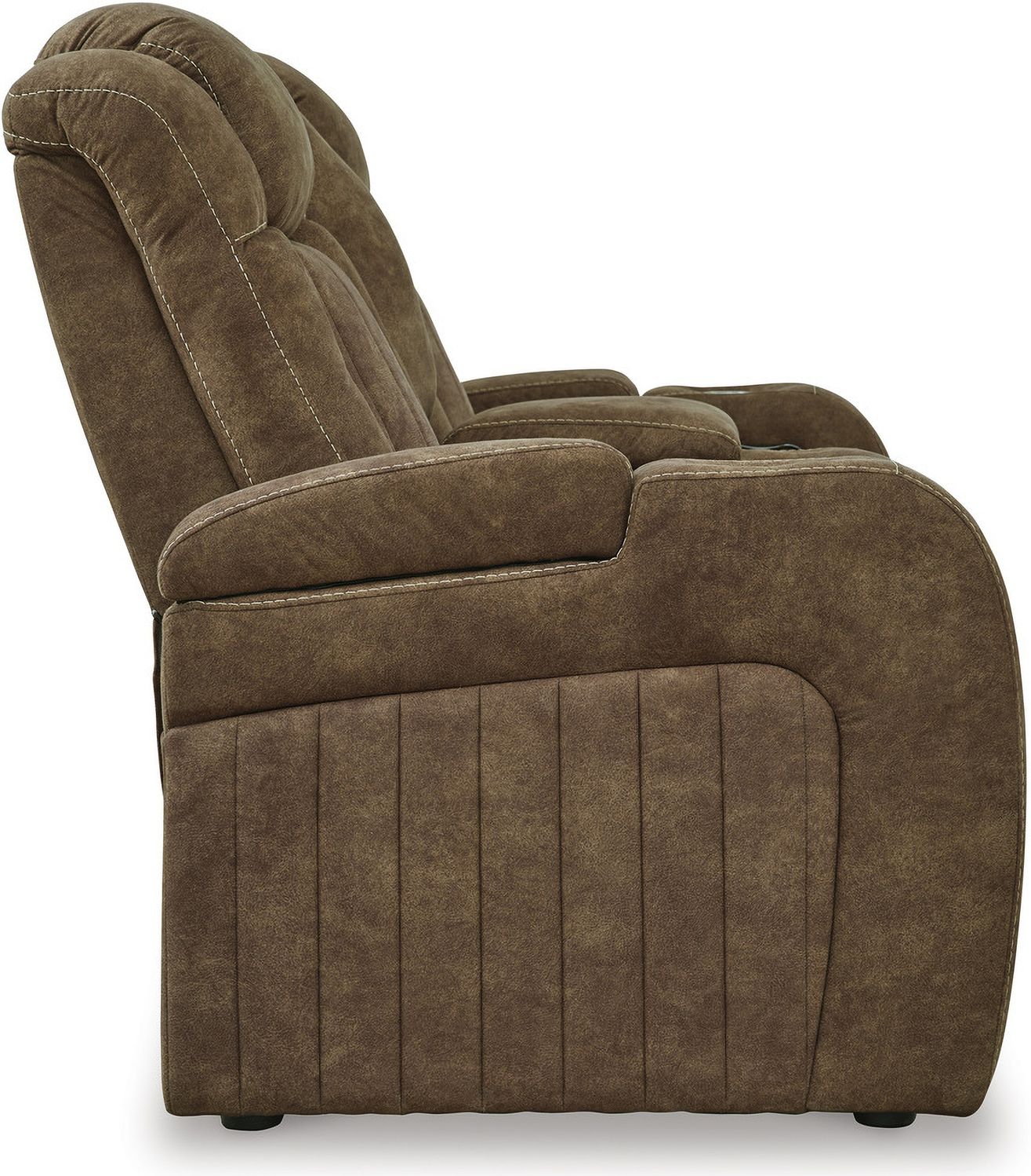 Wolfridge Brindle Power Recliner Loveseat With Adjustable Headrest 6070318