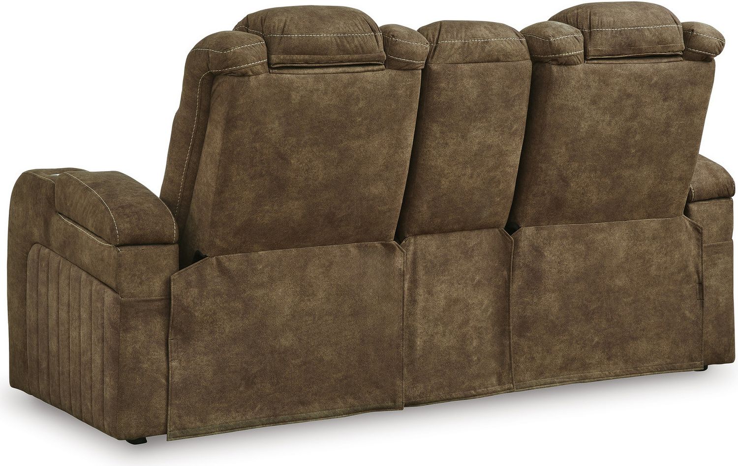 Wolfridge Brindle Power Recliner Loveseat With Adjustable Headrest 6070318