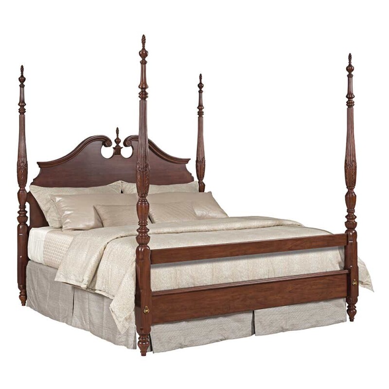 La-Z-Boy Hadleigh Rice Carved King Bed Brown 607326P Picture 1