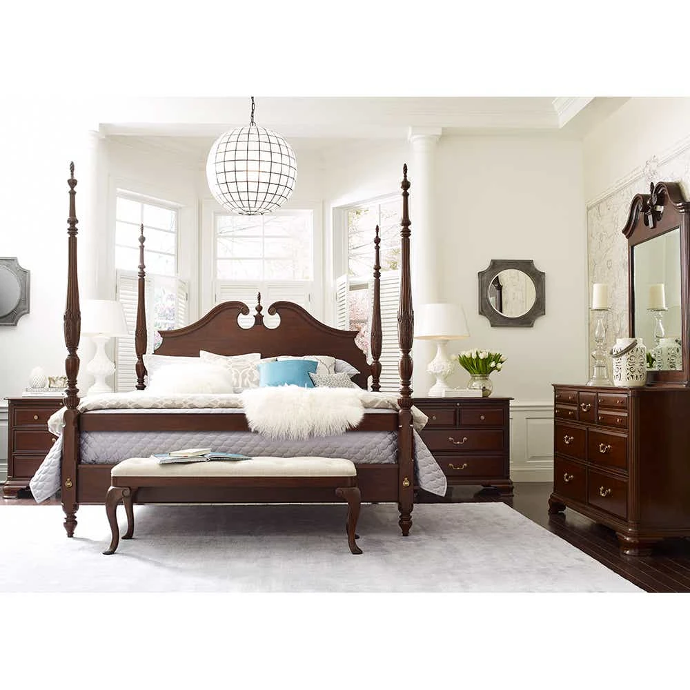Hadleigh Rice Carved King Bed 607326P