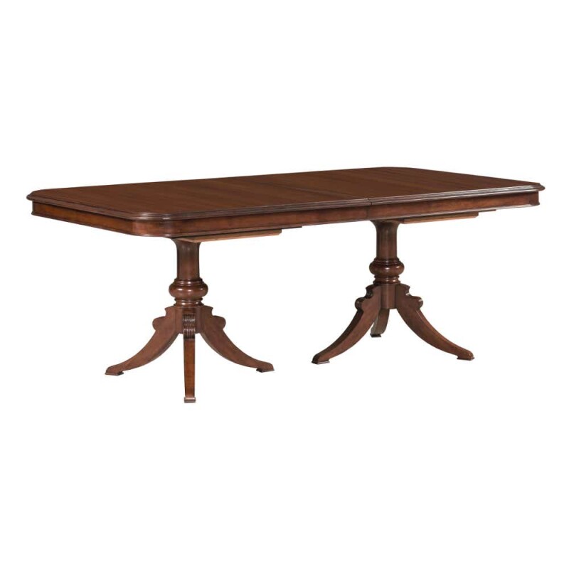 La-Z-Boy Hadleigh Double Pedestal Dining Table Brown 607744P Picture 1