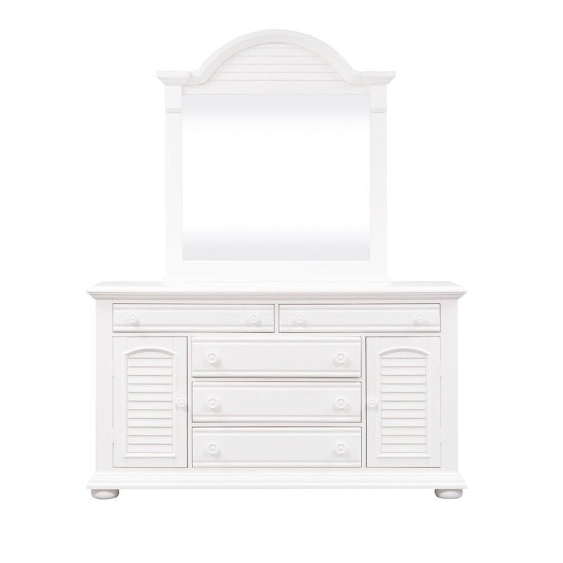 Summer House I Queen Storage Bed, Dresser & Mirror, Chest, Night Stand 607BRQSBDMCN