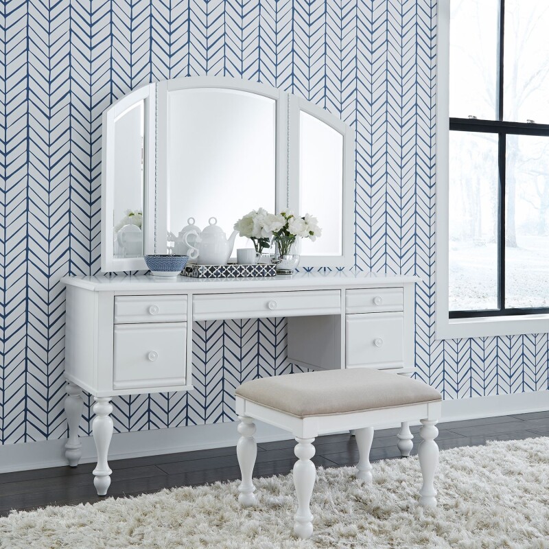 Summer House I 3 Piece Vanity Set 607BRVN