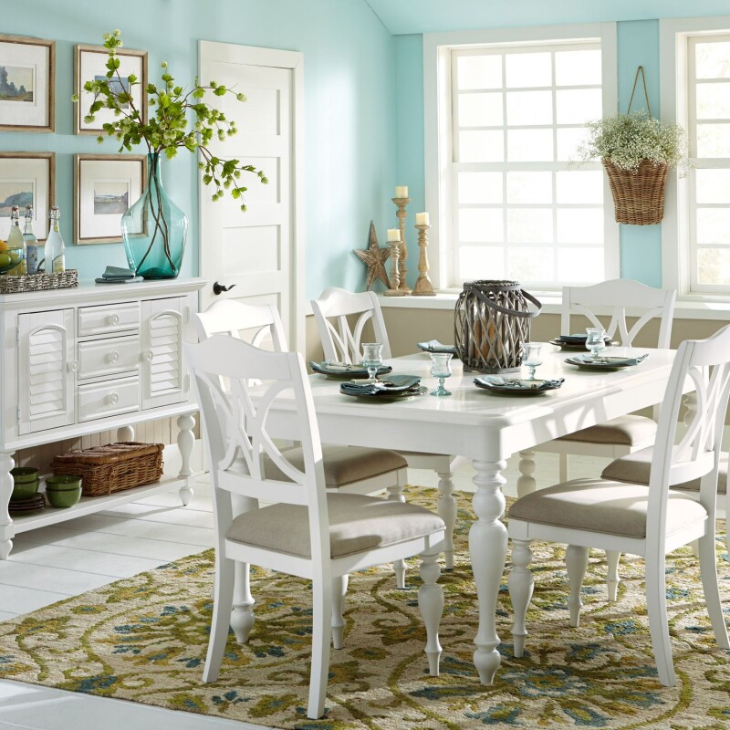 Summer House 5 Piece Rectangular Table Set 607CD5RLS