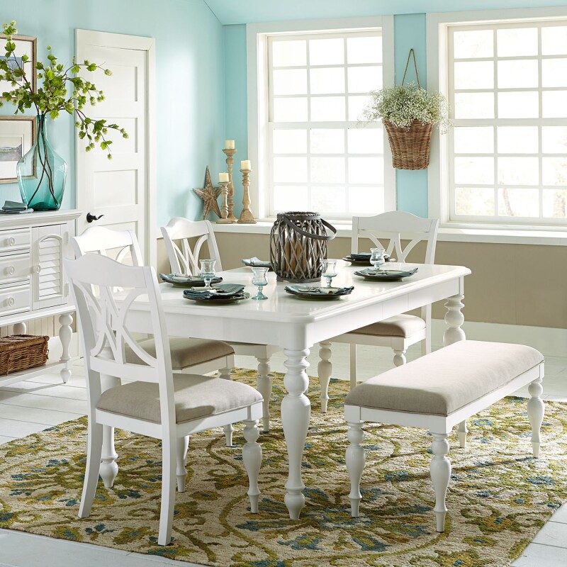 Summer House 6 Piece Rectangular Table Set 607CD6RTS