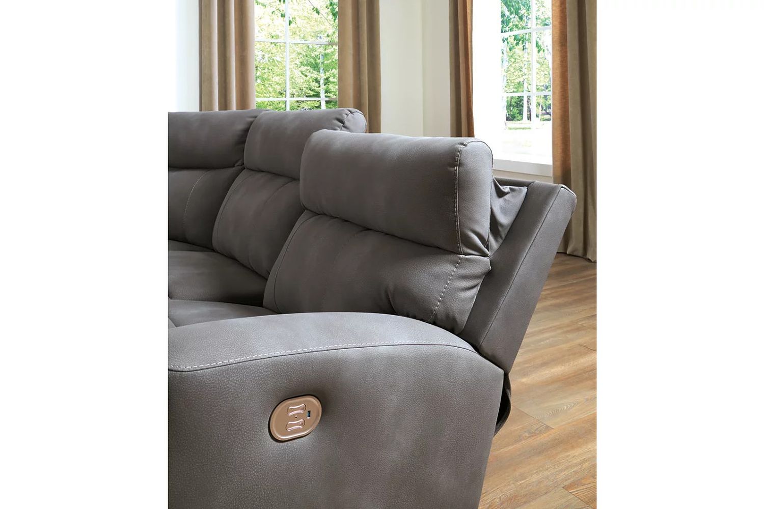 Next-Gen DuraPella 3-Piece Power Reclining Sectional Sofa In Slate 61003S2