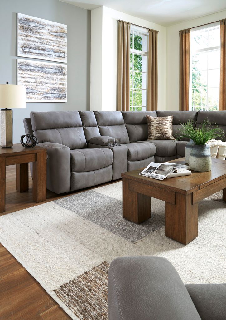 Next-Gen DuraPella 3-Piece Power Reclining Sectional Sofa In Slate 61003S2