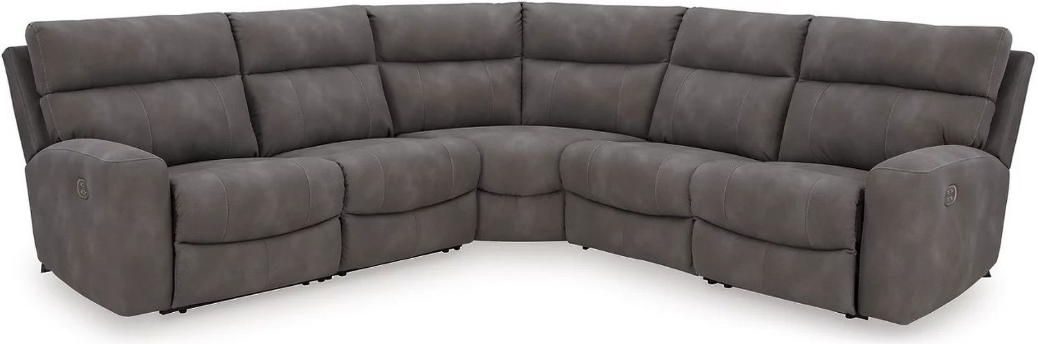 Next-Gen DuraPella 5-Piece Power Reclining Sectional In Slate 61003S6