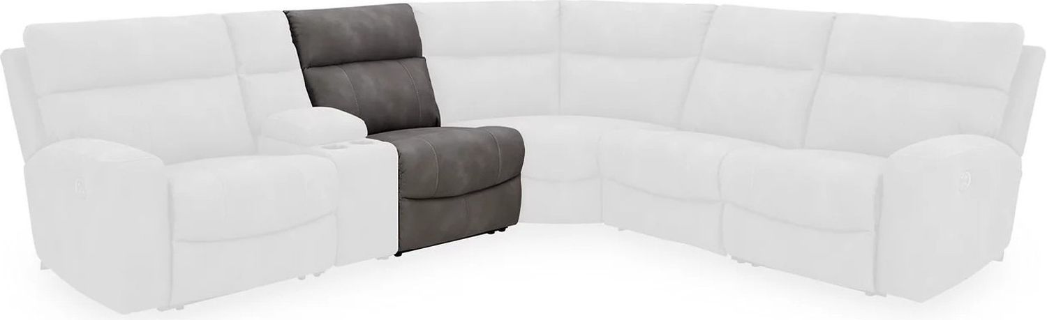 Next-Gen DuraPella 6-Piece Power Reclining Sectional In Slate 61003S7