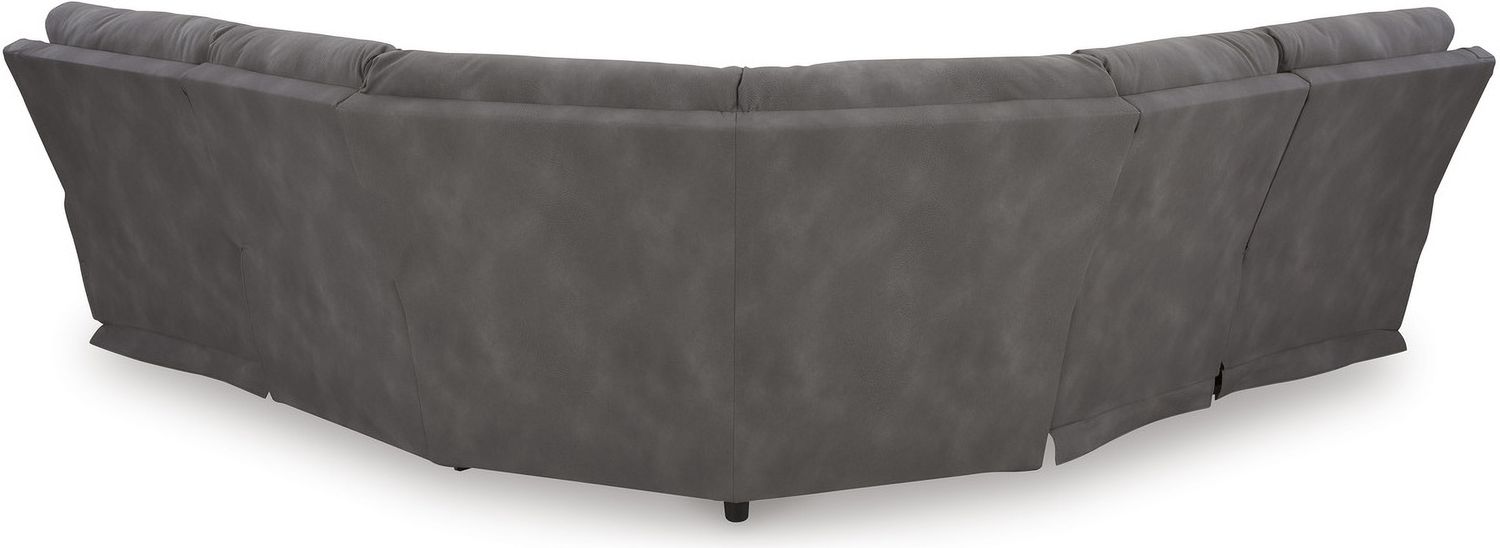 Next-Gen DuraPella 5-Piece Power Reclining Sectional In Slate 61003S8