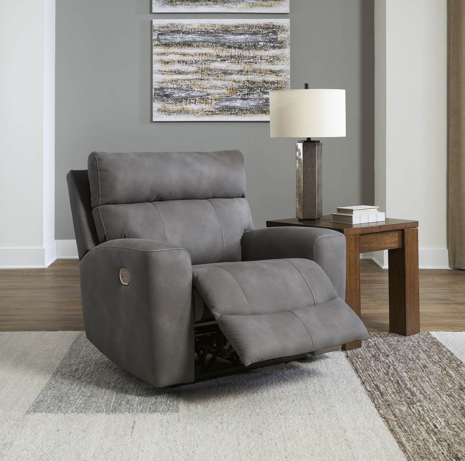 Next-Gen DuraPella 5-Piece Power Reclining Sectional In Slate 61003S8