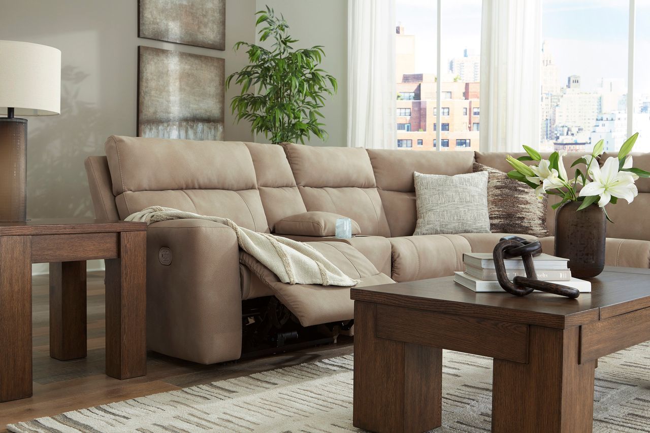 Next-Gen Durapella 3-Piece Power Reclining Sectional In Sand 61004S3