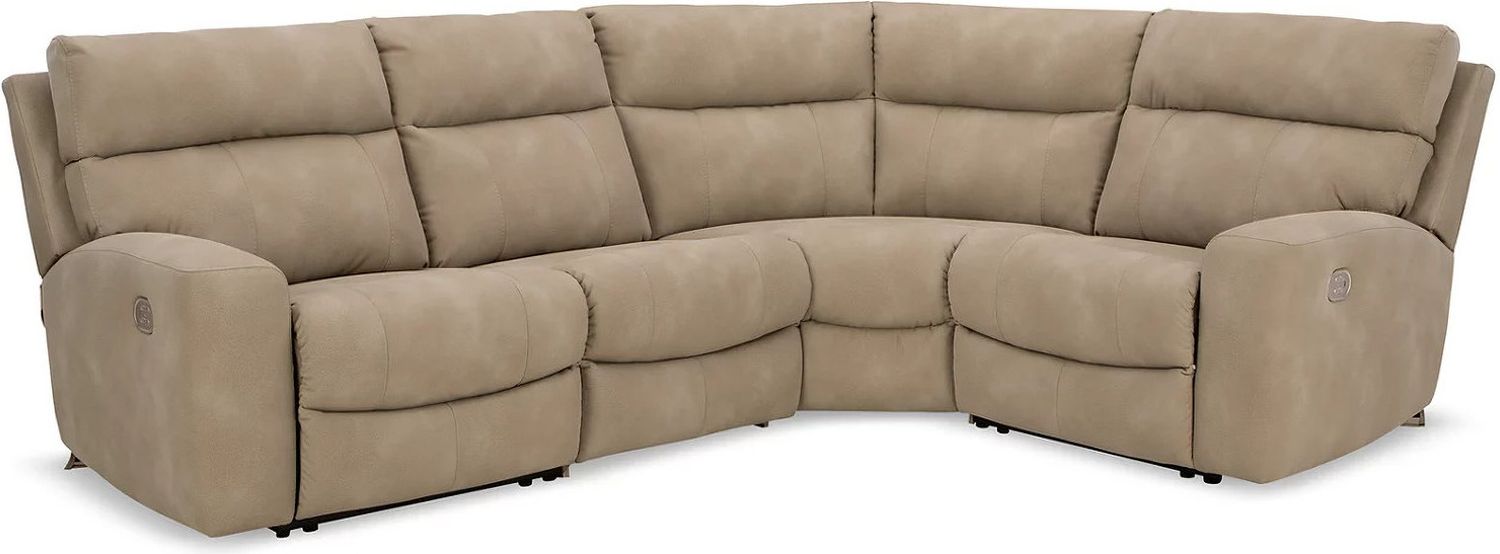 Next-Gen Durapella 4-Piece Power Reclining Sectional In Sand 61004S4