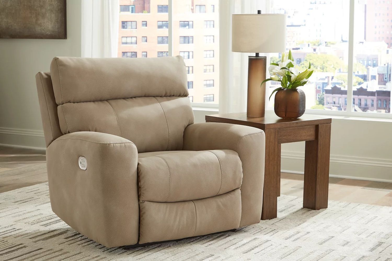 Next-Gen Durapella 4-Piece Power Reclining Sectional In Sand 61004S4