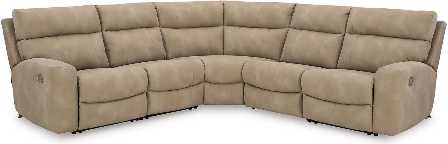 Next-Gen Durapella 5-Piece Power Reclining Sectional In Sand 61004S6