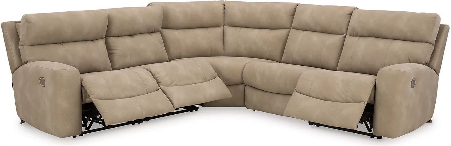 Next-Gen Durapella 5-Piece Power Reclining Sectional In Sand 61004S6
