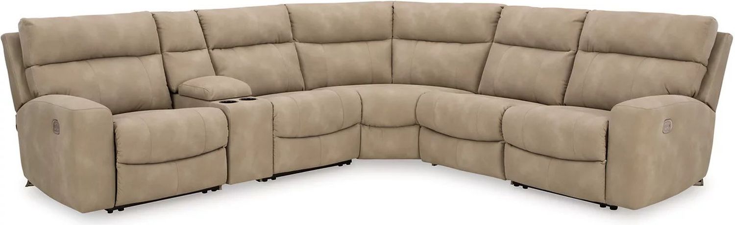 Next-Gen Durapella 6-Piece Power Reclining Sectional In Sand 61004S7