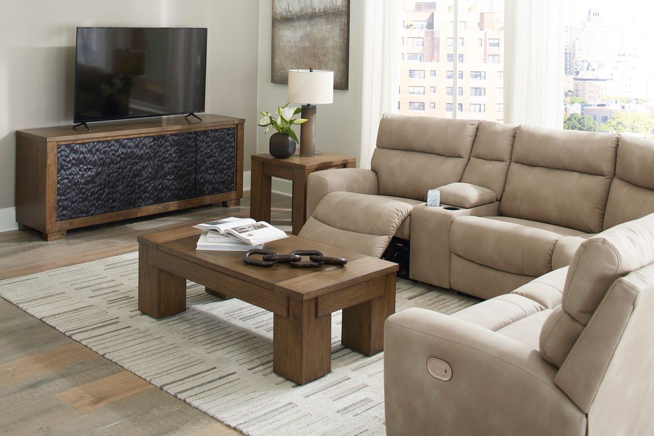 Next-Gen Durapella 6-Piece Power Reclining Sectional In Sand 61004S7
