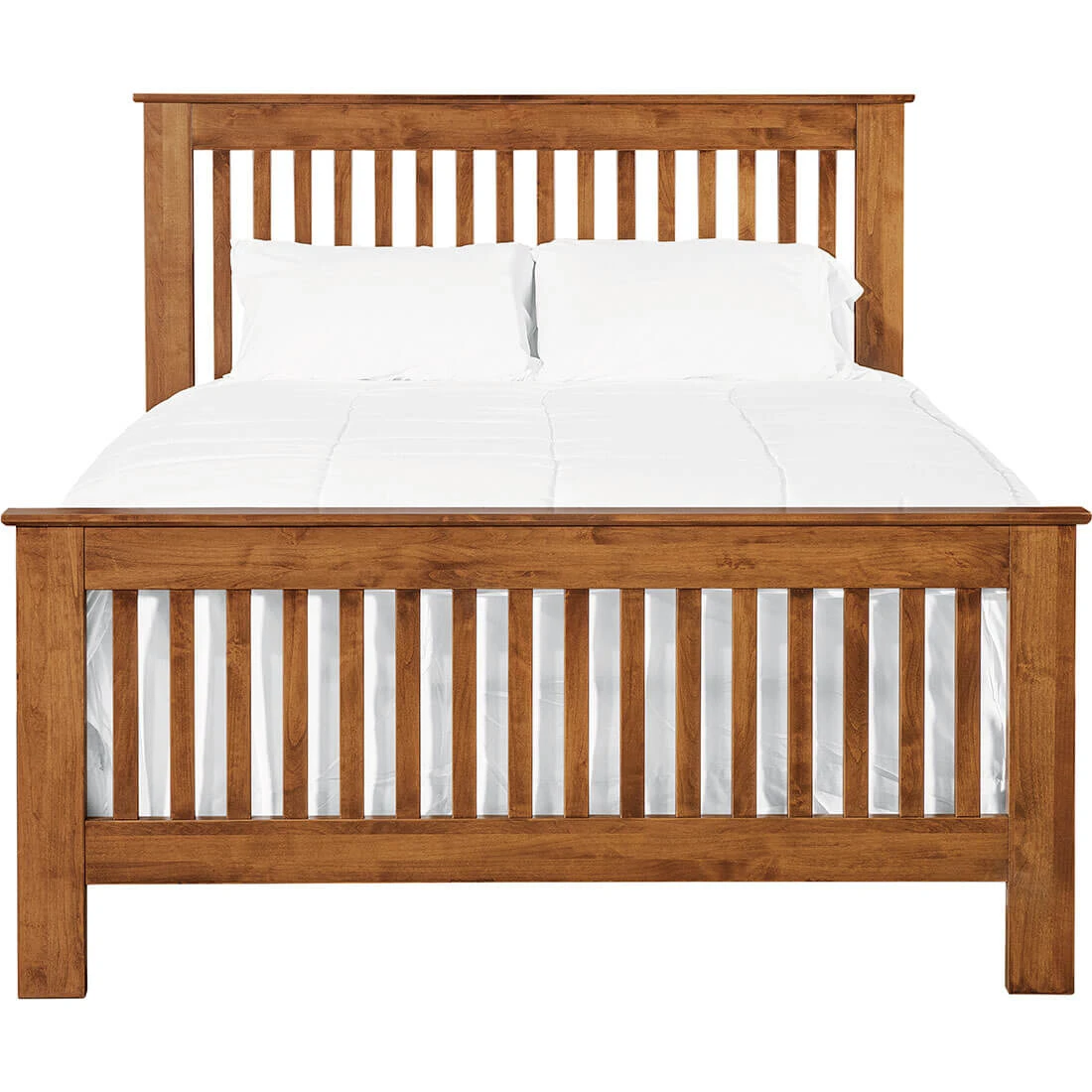 Shaker Slat Queen Bed - Tall Footboard - 61253 61253