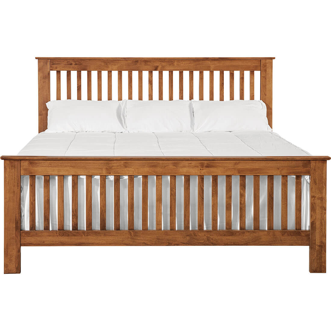 Shaker Slat King Bed - Tall Footboard - 61254 61254