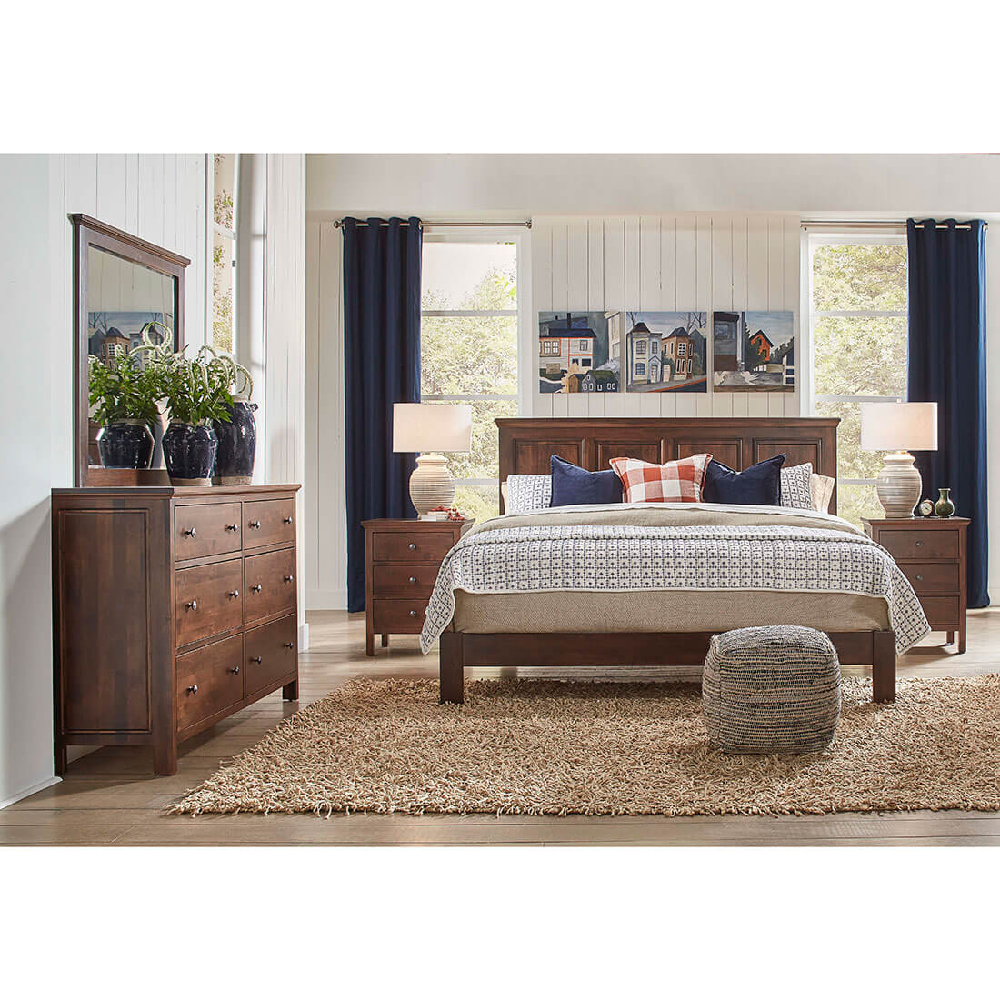 Heritage Raised Panel Twin Bed - Low Footboard - 61278 61278
