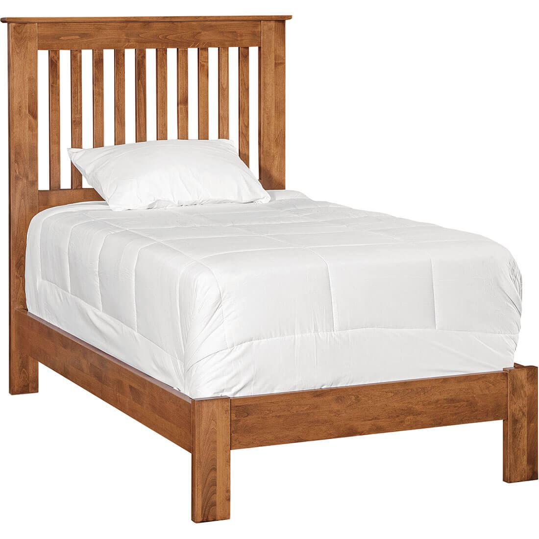 Shaker Slat Twin Bed - Low Footboard - 612781 612781