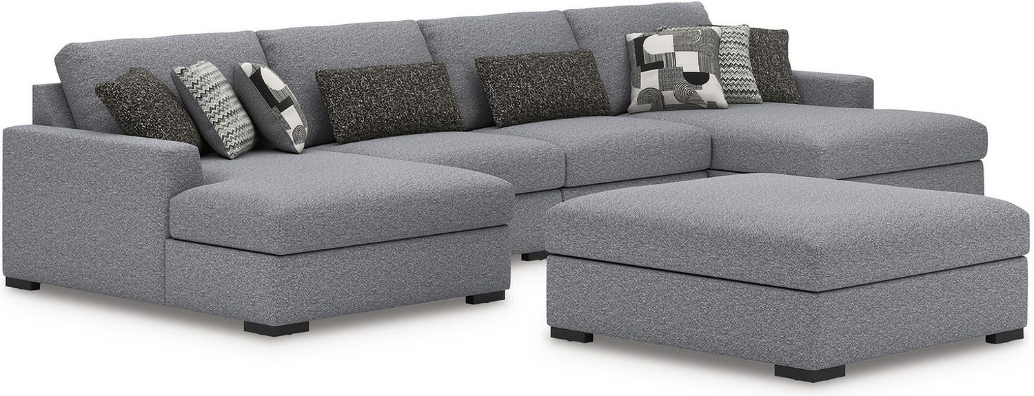 Bealton Oversized Accent Ottoman In Salt & Pepper 6130508