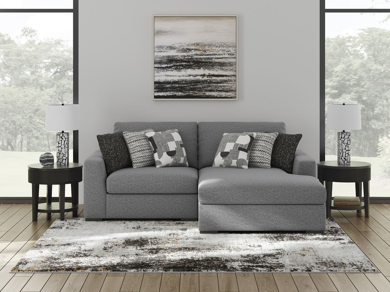 Bealton 2-Piece Sectional with RAF Chaise In Salt and Pepper 61305S10