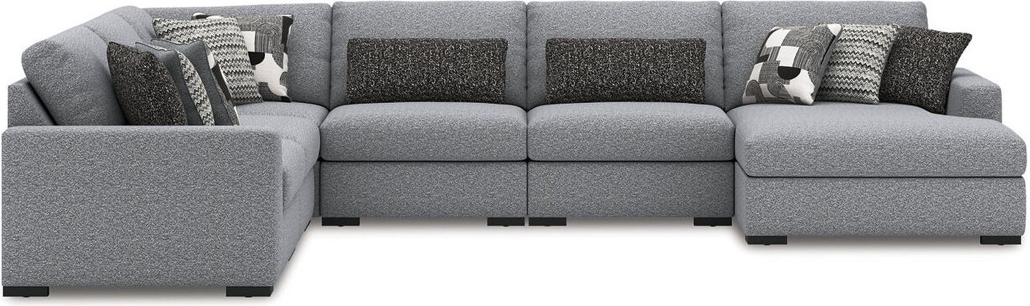 Bealton 6-Piece Sectional with RAF Chaise In Salt and Pepper 61305S12